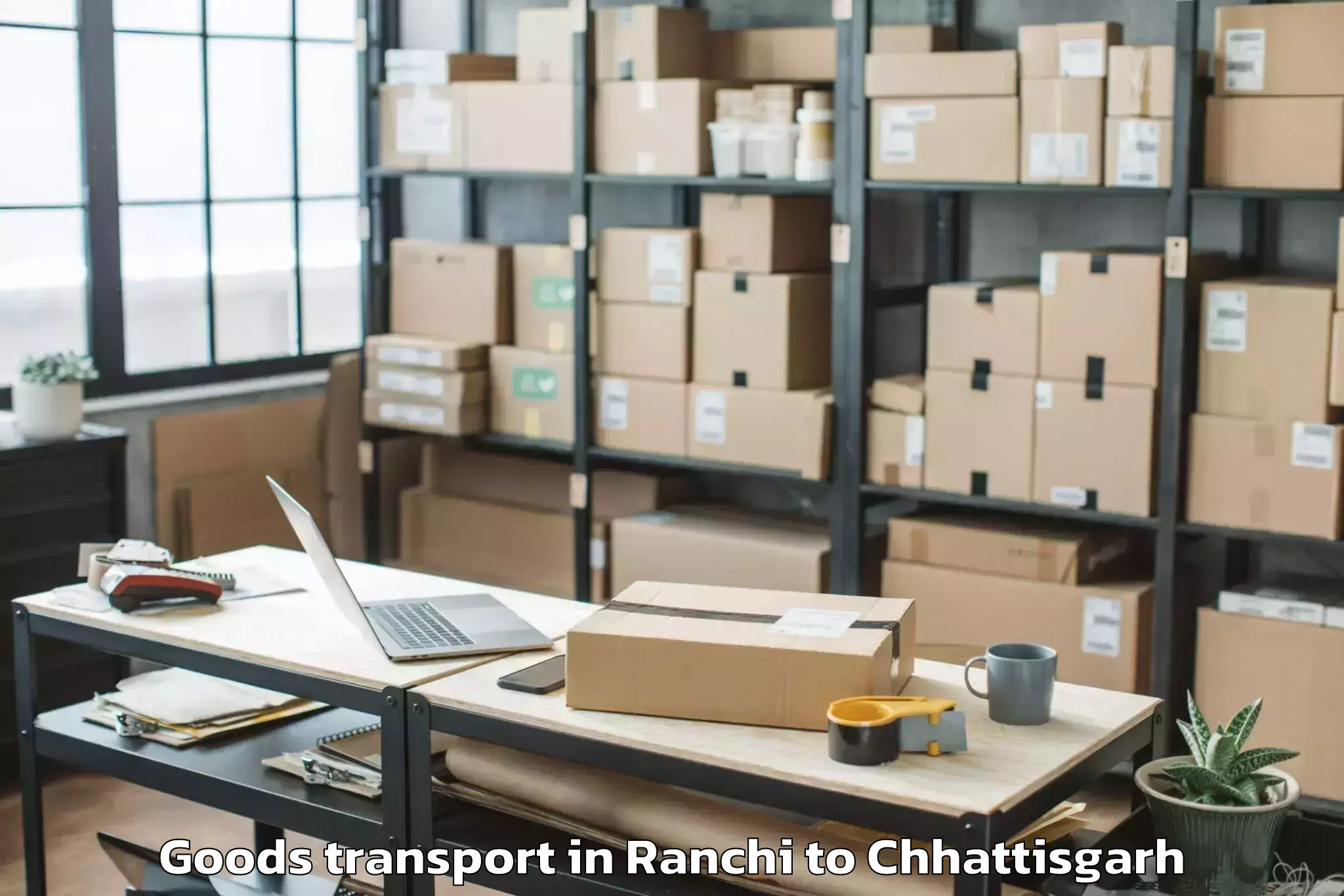 Leading Ranchi to Bhopalpattnam Goods Transport Provider